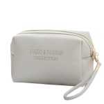 Grande trousse de toilette femme cuir gris - À vos trousses