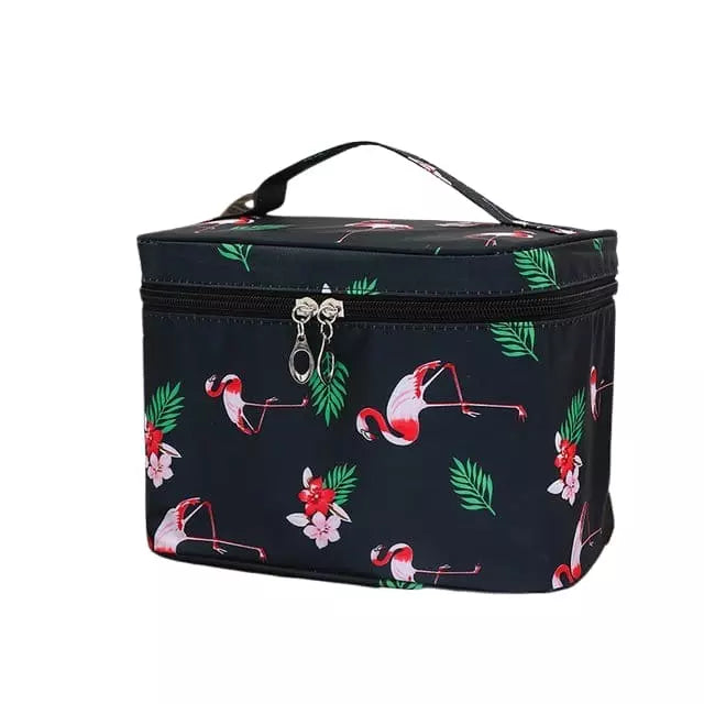 grande-trousse-de-toilette-femme-originale-noir-flamants-roses-a-vos-trousses Grande trousse de toilette femme originale noir flamants roses - À vos trousses