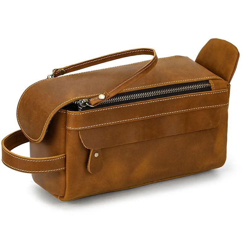trousse-de-toilette-cuir-marron-a-vos-trousses Trousse de toilette cuir marron