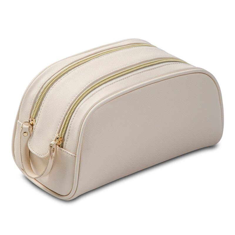trousse-de-toilette-double-zip-beige-a-vos-trousses Trousse de toilette double zip beige - À vos trousses