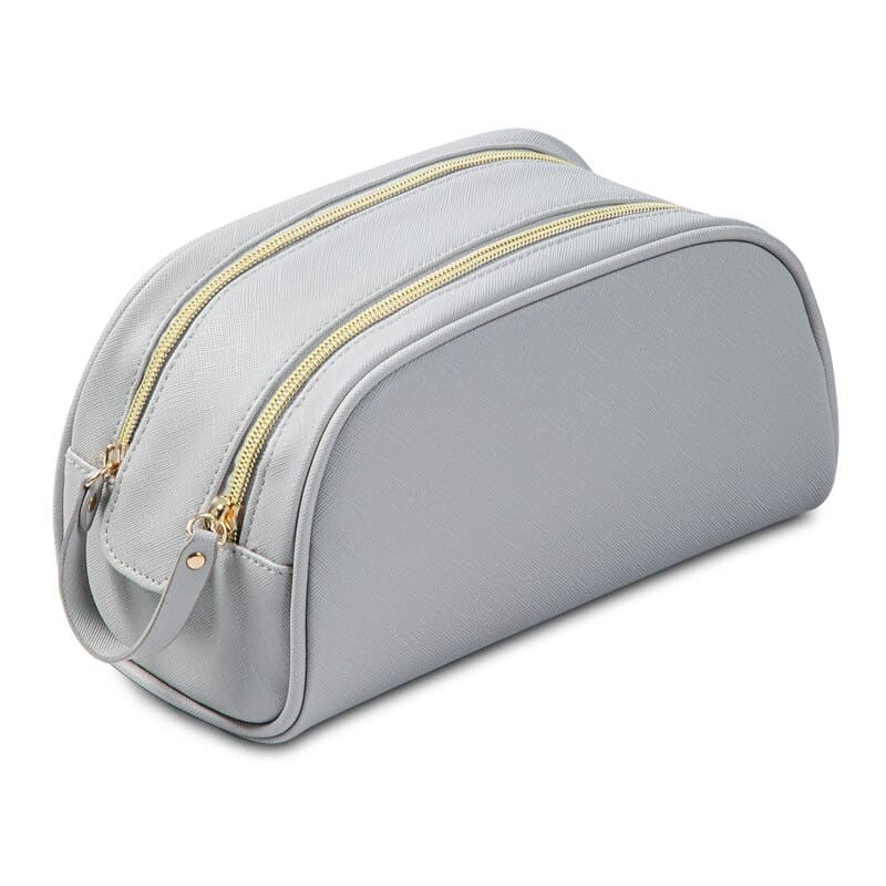 trousse-de-toilette-double-zip-gris-a-vos-trousses Trousse de toilette double zip gris - À vos trousses