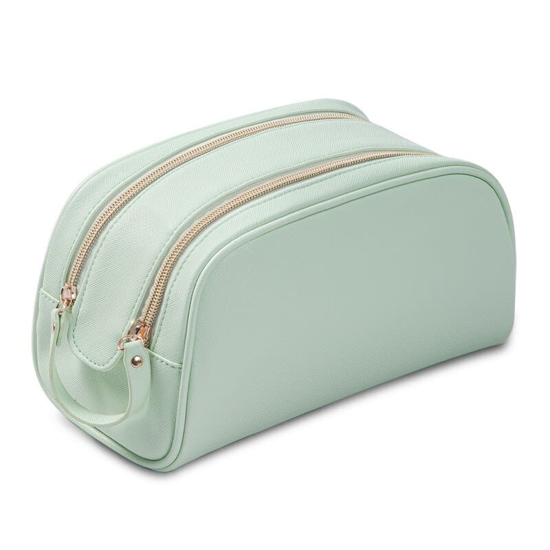 trousse-de-toilette-double-zip-vert-a-vos-trousses Trousse de toilette double zip vert - À vos trousses