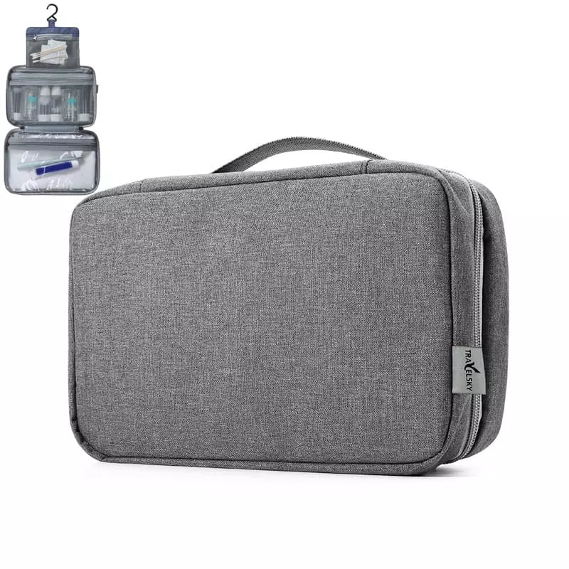 trousse-de-toilette-grande-capacite-gris-a-vos-trousses Trousse de toilette grande capacité gris - À vos trousses