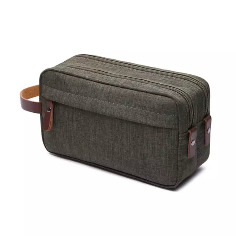 trousse-de-toilette-homme-double-compartiment-vert-a-vos-trousses Trousse de toilette homme double compartiment vert - À vos trousses
