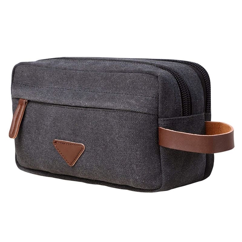 trousse-de-toilette-homme-double-zip-noir-a-vos-trousses Trousse de toilette homme double zip noir - À vos trousses