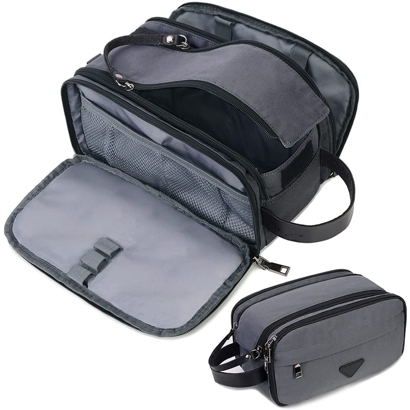 trousse-de-toilette-multipoches-gris-a-vos-trousses Trousse de toilette multipoches gris - À vos trousses