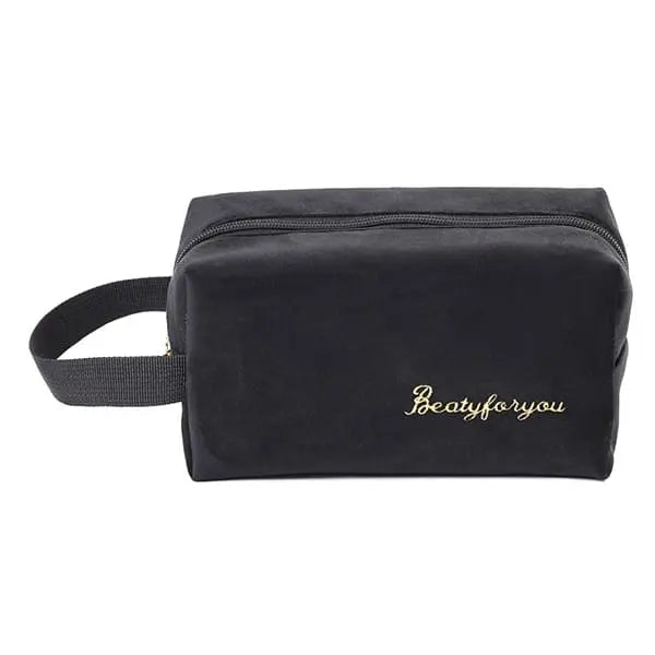 trousse-de-toilette-velours-femme-noir-a-vos-trousses Trousse de toilette velours femme noir - À vos trousses