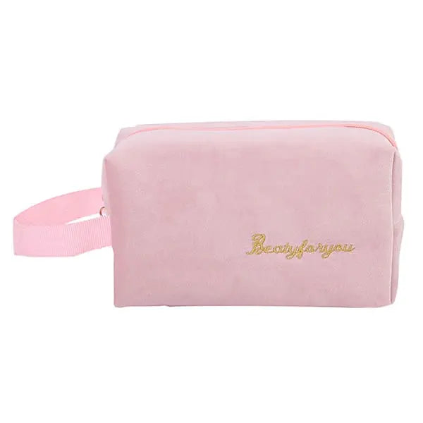 trousse-de-toilette-velours-femme-rose-a-vos-trousses Trousse de toilette velours femme rose - À vos trousses