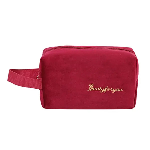 trousse-de-toilette-velours-femme-rouge-a-vos-trousses Trousse de toilette velours femme rouge - À vos trousses