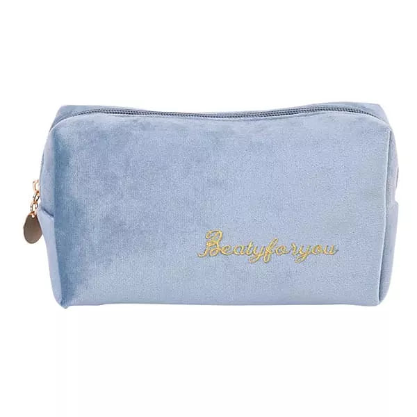 trousse-de-toilette-velours-turquoise-a-vos-trousses Trousse de toilette velours turquoise - À vos trousses